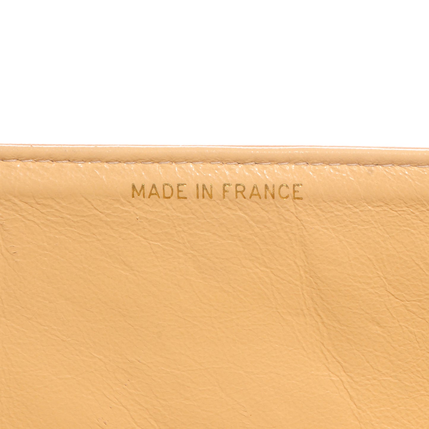 Embossed Leather XL Jumbo Flap Natural