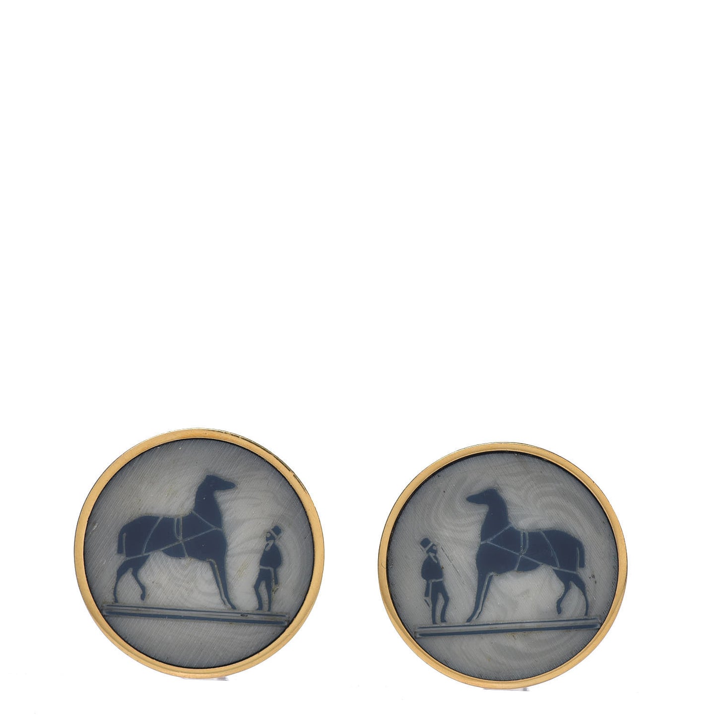 Caleche Clip On Earrings Gold