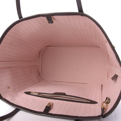 Louis Vuitton Damier Ebene Neo Neverfull MM Rose Ballerine 5 of 11