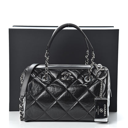 Chanel Calfskin Small Bowling Bag Black 12 of 12