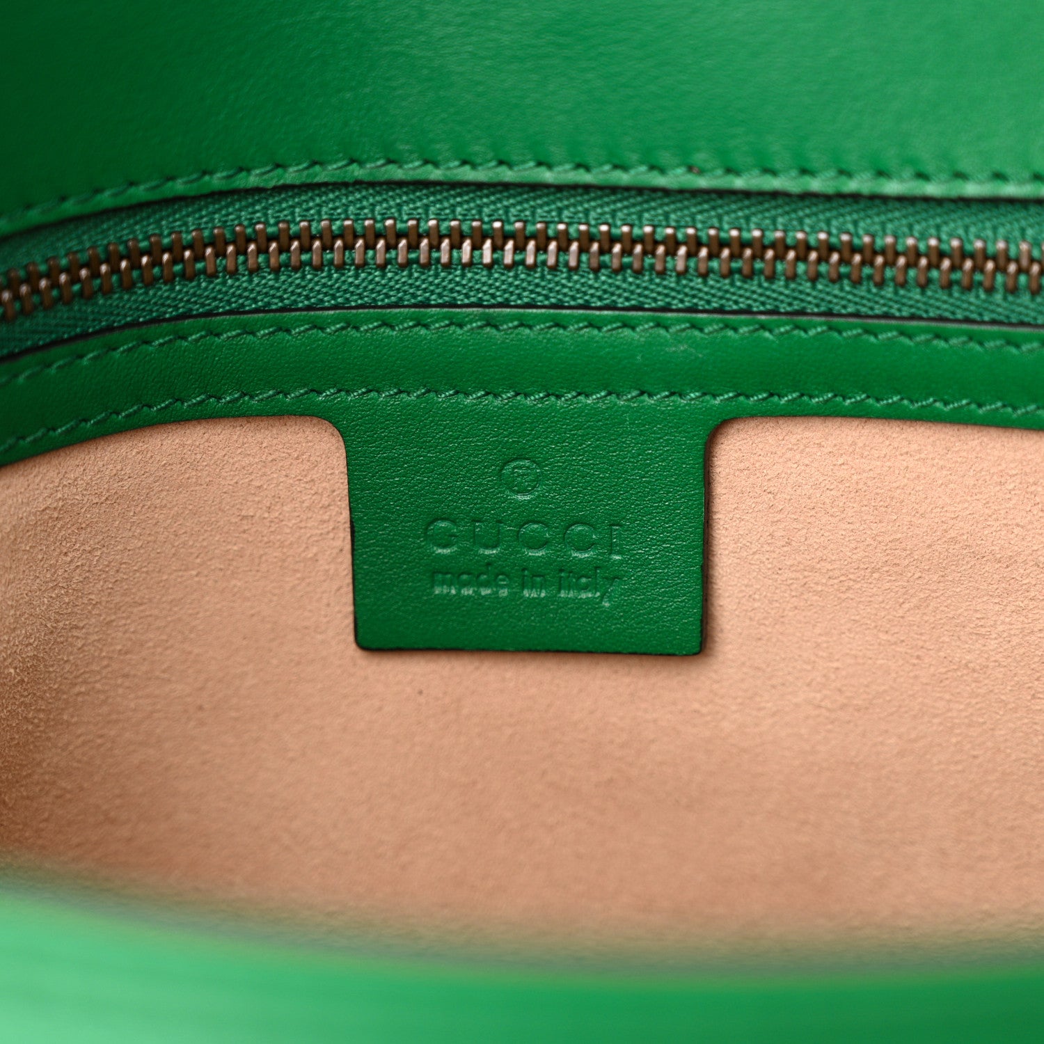 Gucci Calfskin Matelasse Medium GG Marmont Shoulder Bag Emerald Green 6 of 10