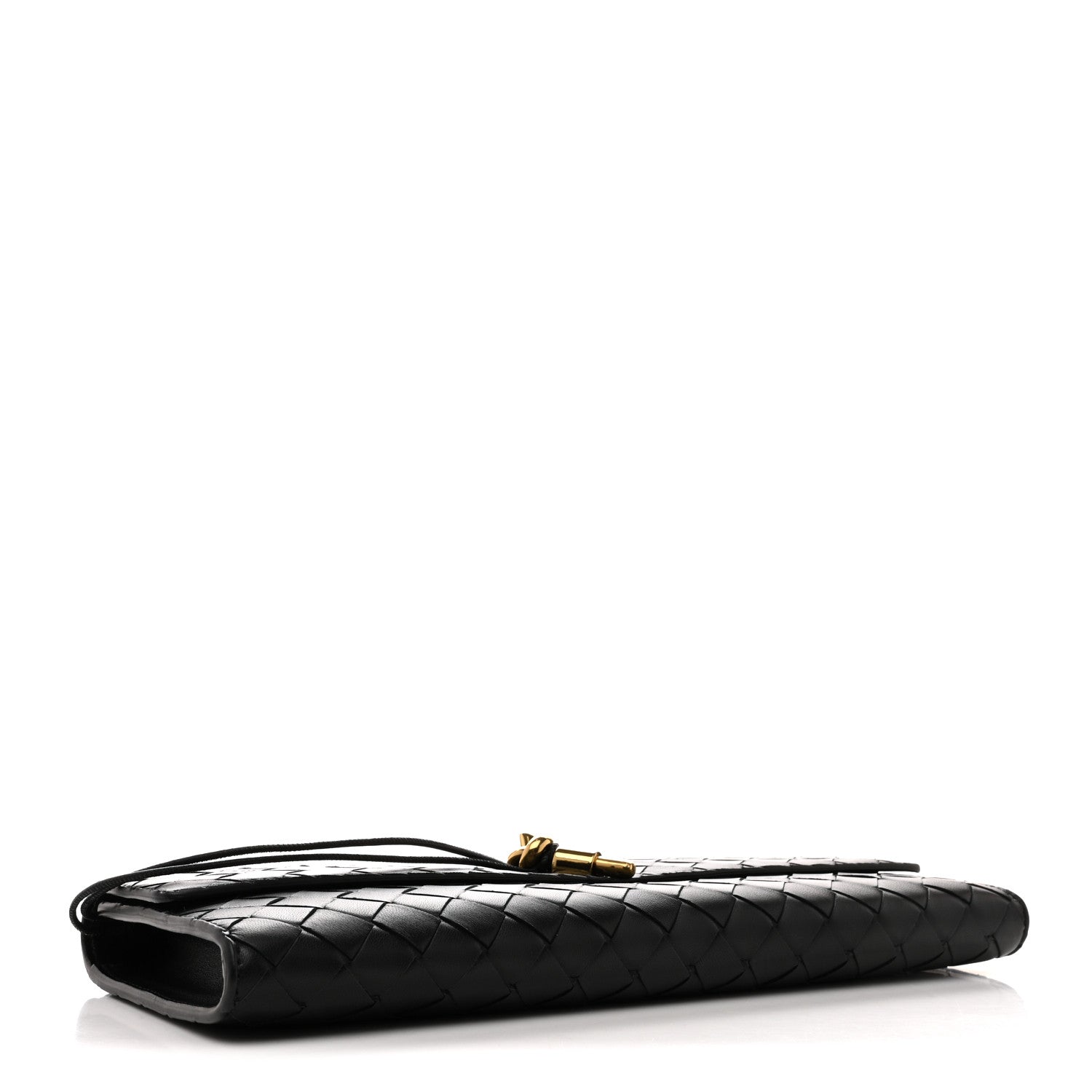 Bottega Veneta Nappa Intrecciato Long Andiamo Top Handle Clutch Black 4 of 9