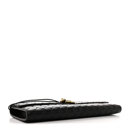 Bottega Veneta Nappa Intrecciato Long Andiamo Top Handle Clutch Black 4 of 9