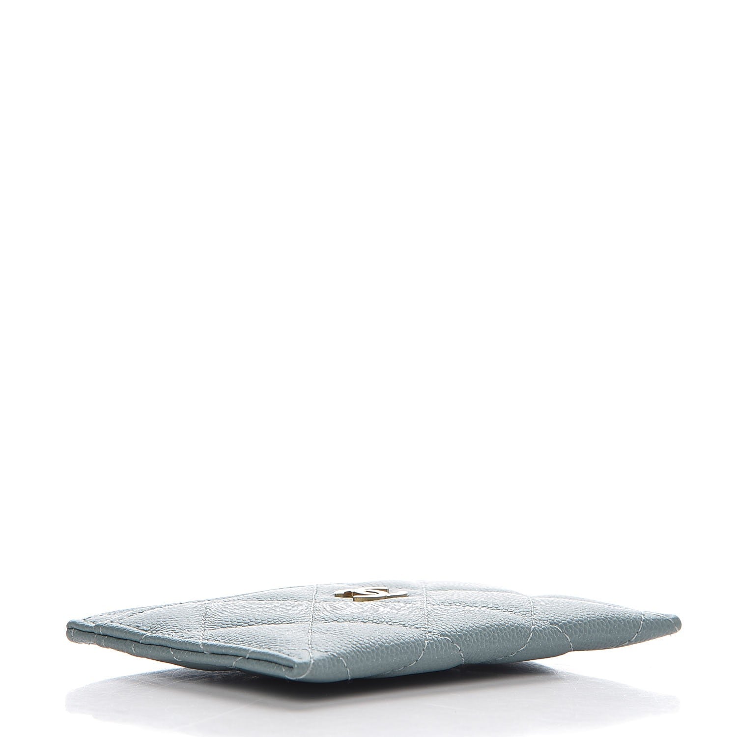 Chanel Iridescent Caviar Quilted Card Holder Light Blue 4 of 10