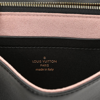Louis Vuitton Lambskin Embossed Monogram Pochette Coussin Black 6 of 11