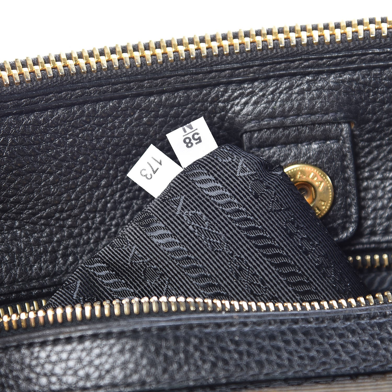 Prada Vitello Daino Large Double Zip Tote Nero Black 8 of 24