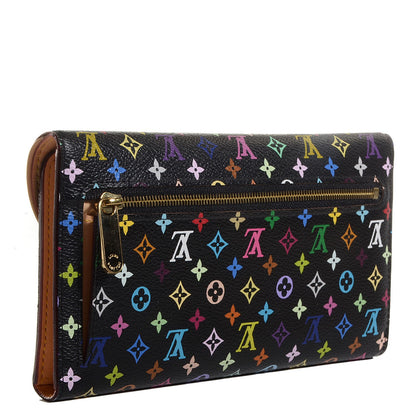 Louis Vuitton Monogram Multicolor Eugenie Wallet Black 3 of 8