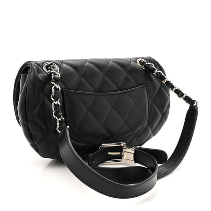 Chanel Calfskin Quilted CC Uniform Flap Belt Bag Black 2 of 17