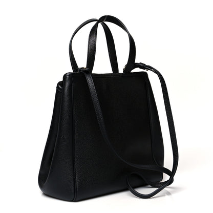 Celine Grained Calfskin Small Folded Cabas Black 3 of 10