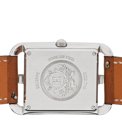 Hermes Stainless Steel Barenia 29mm Cape Cod Double Tour Quartz Watch Fauve 4 of 5
