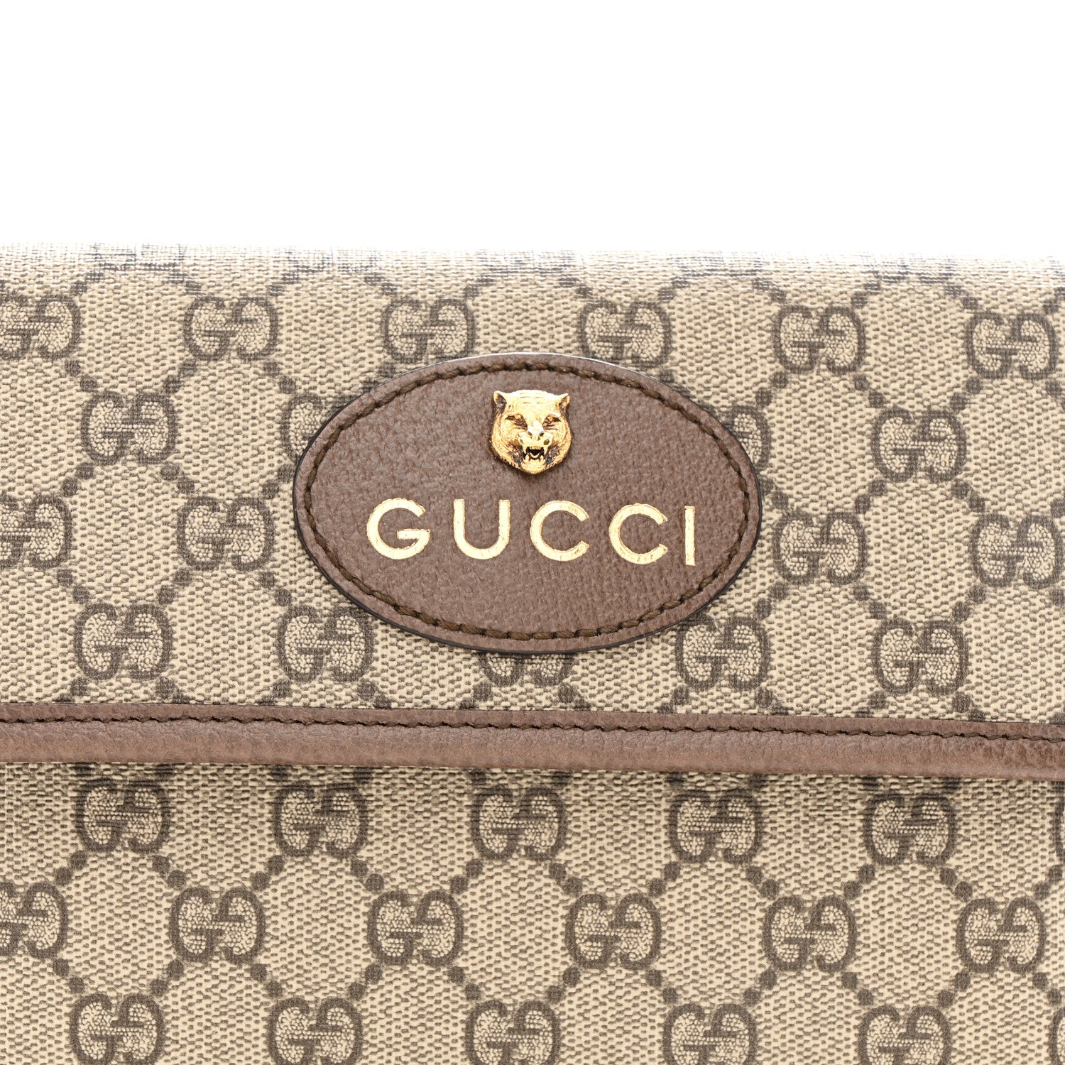 Gucci GG Supreme Monogram Neo Vintage Web Belt Bag Brown 7 of 10