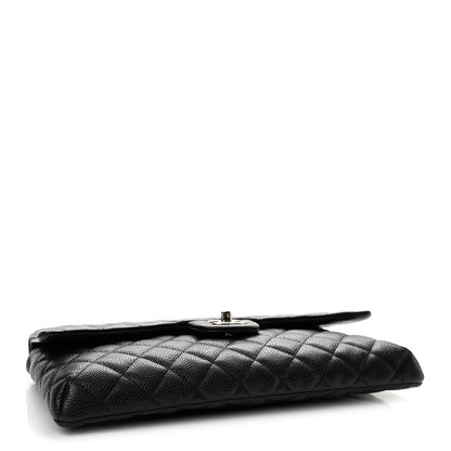 Chanel Caviar Quilted Flap Clutch Black 4 of 12