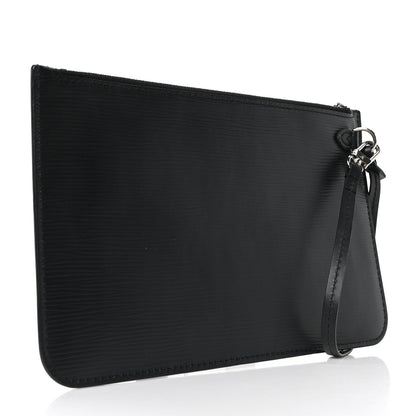 Louis Vuitton Epi Neverfull Pochette MM GM Black 3 of 9