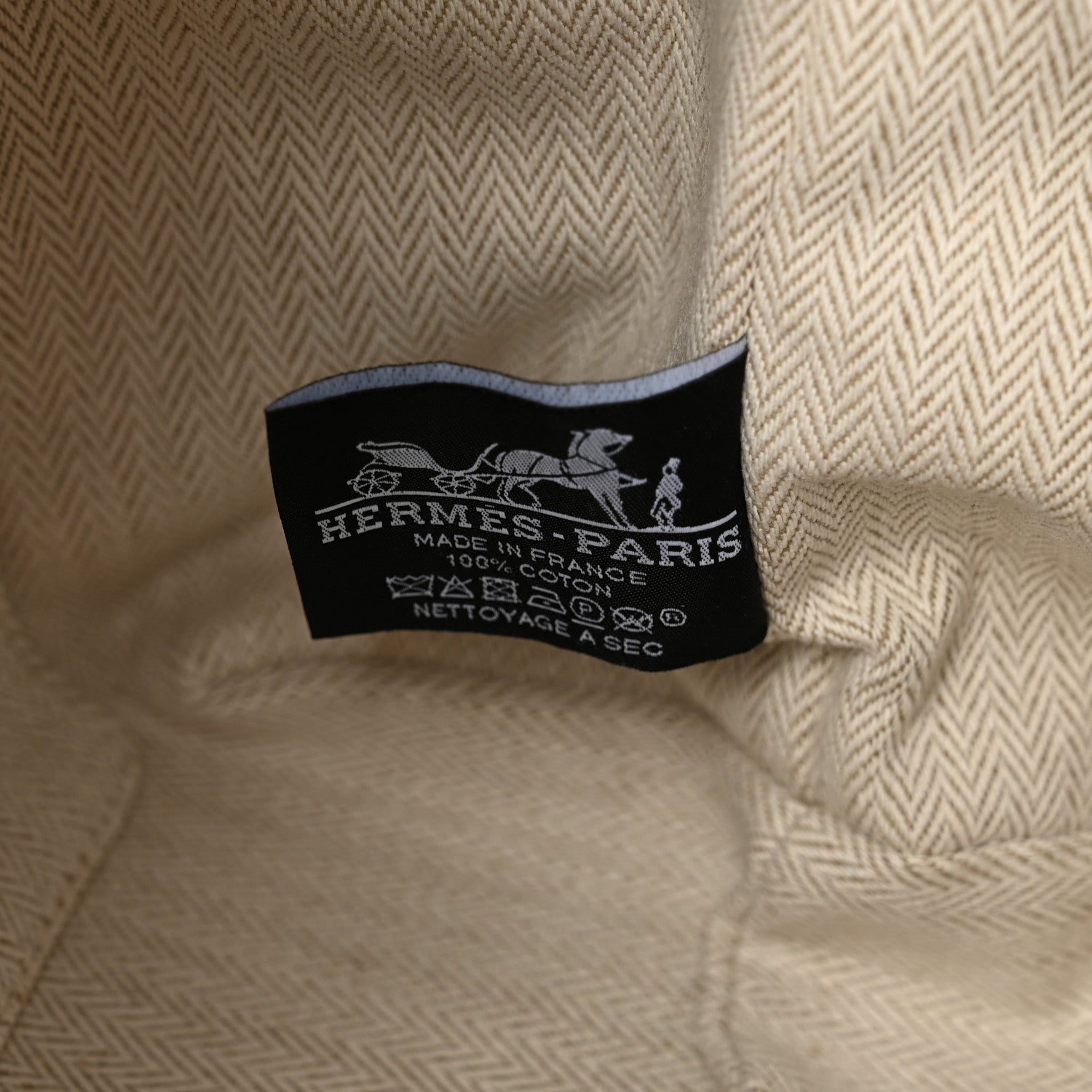Hermes Canvas Large Bride-A-Brac Pouch Natural 5 of 5