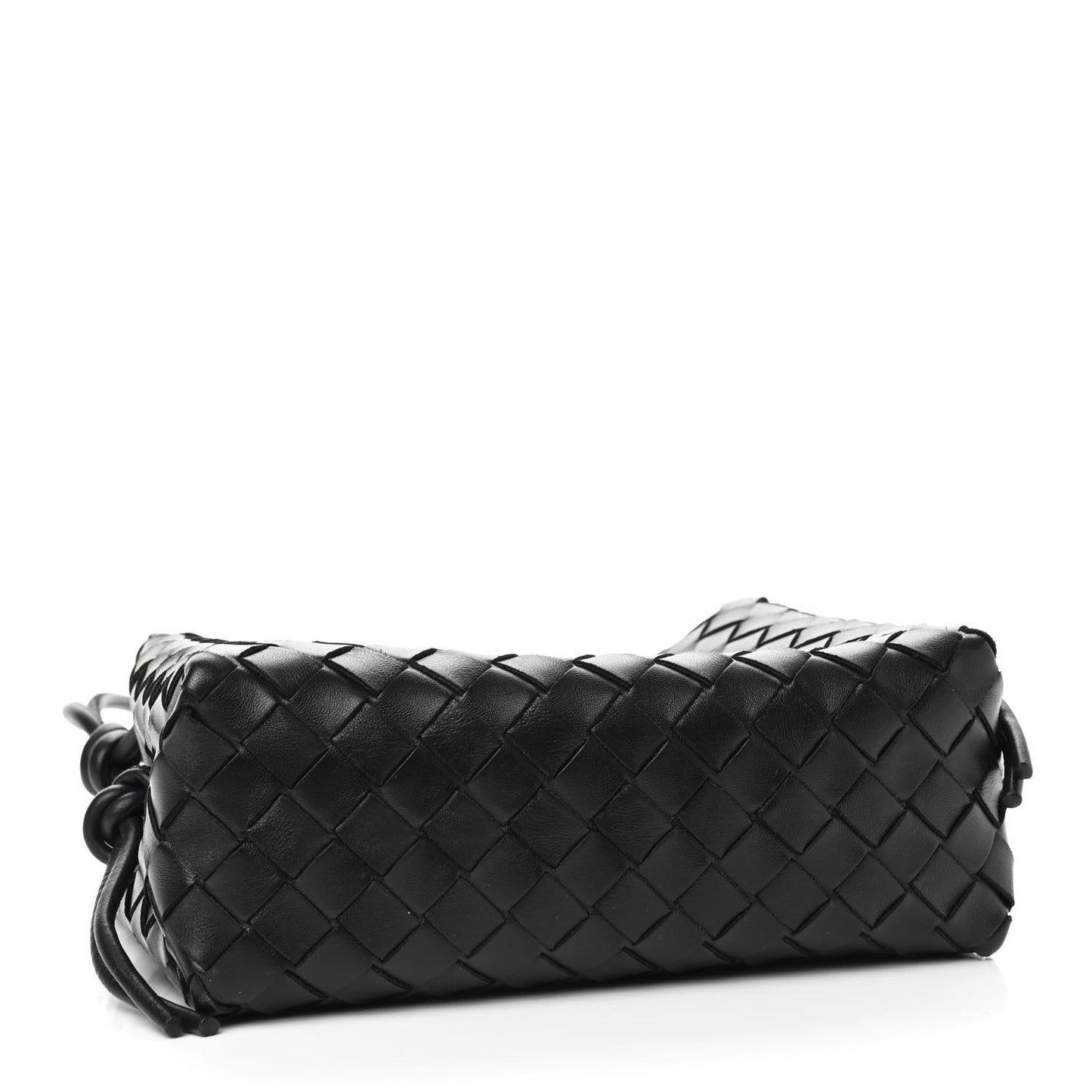 Nappa Intrecciato Nodini Mini Crossbody Black