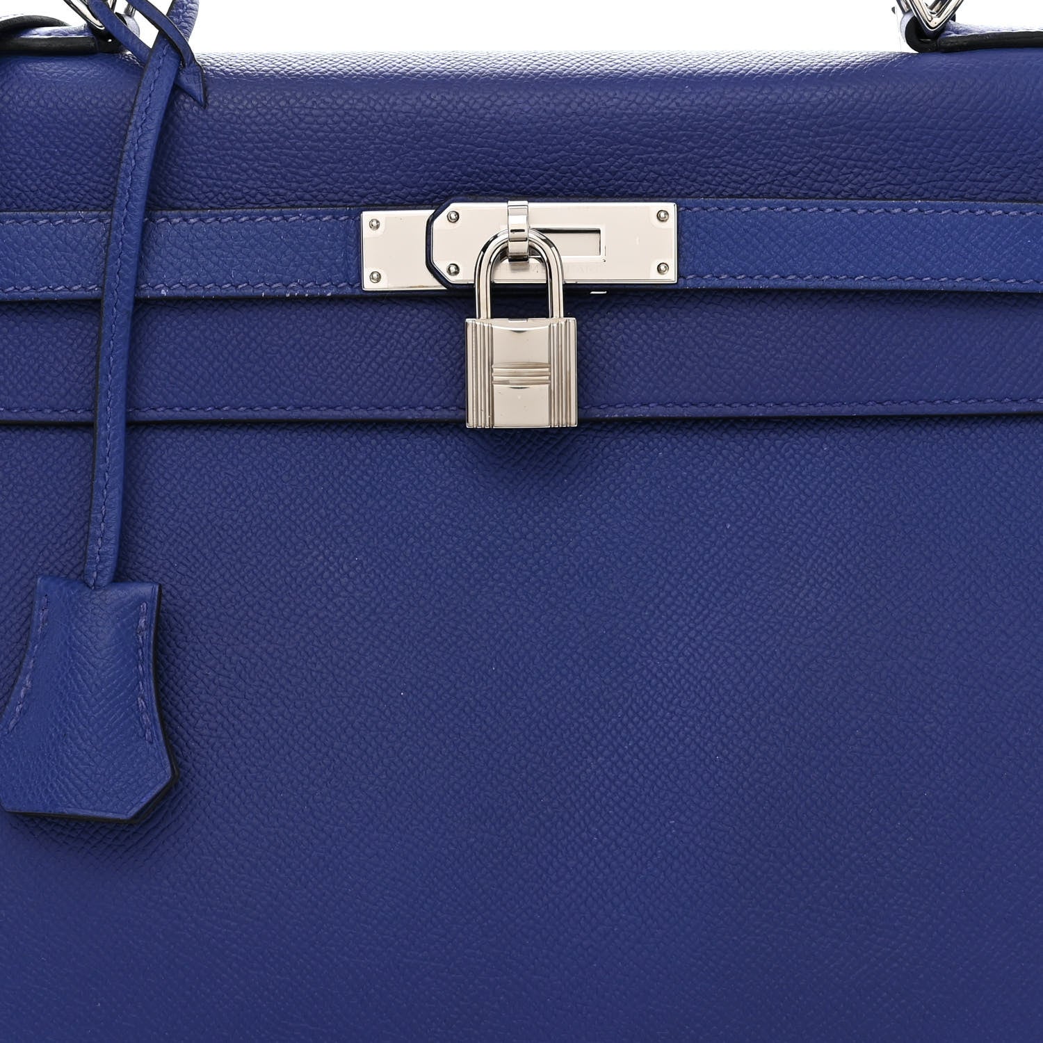 Hermes Epsom Kelly Sellier 32 Bleu Electrique 8 of 11