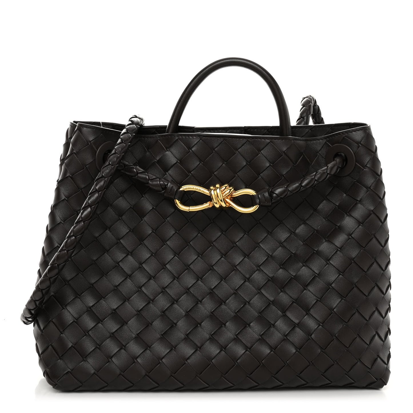 BOTTEGA VENETA Nappa Intrecciato Medium Andiamo Shoulder Bag Fondant