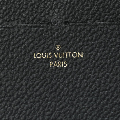 Louis Vuitton Calfskin Felicie Chain Wallet Card Holder Insert Black 5 of 5