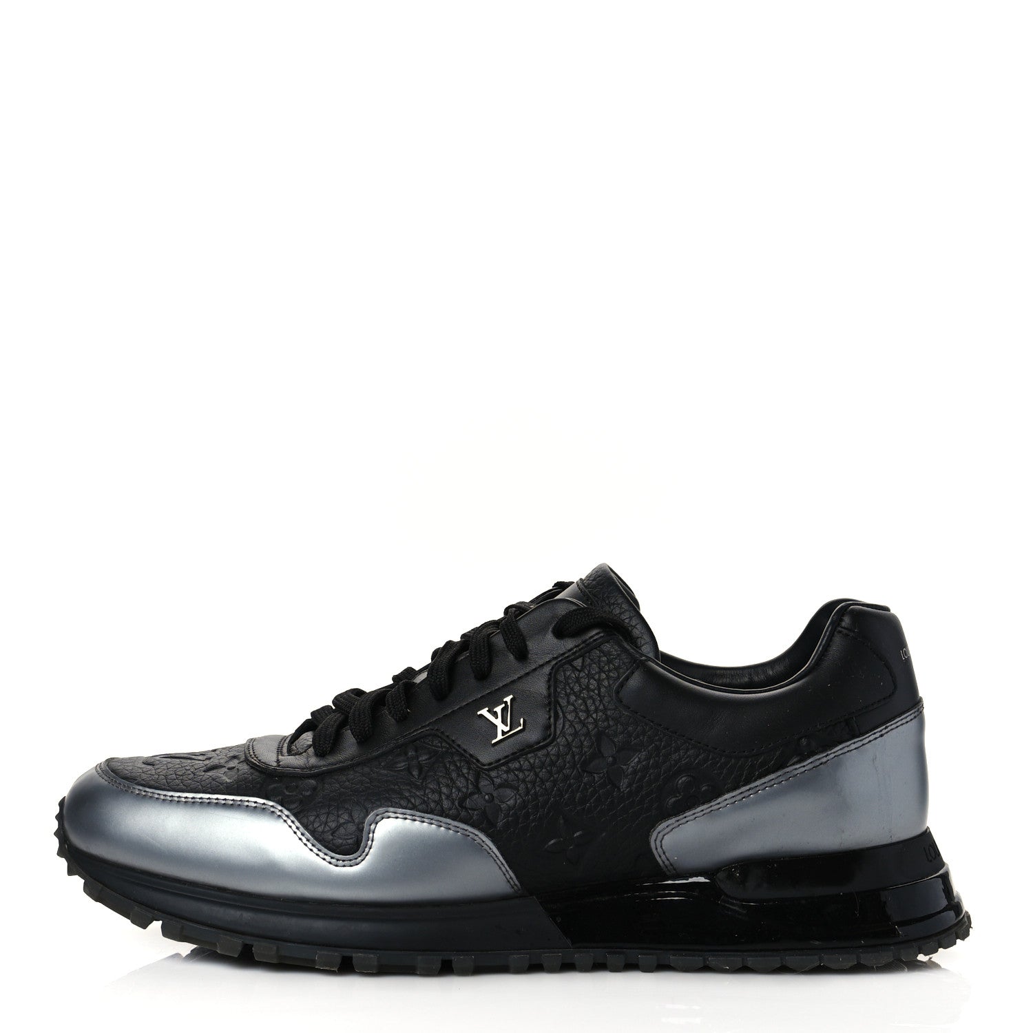 Louis Vuitton Metallic Empreinte Mens Run Away Sneakers 8 Charcoal 1 of 11