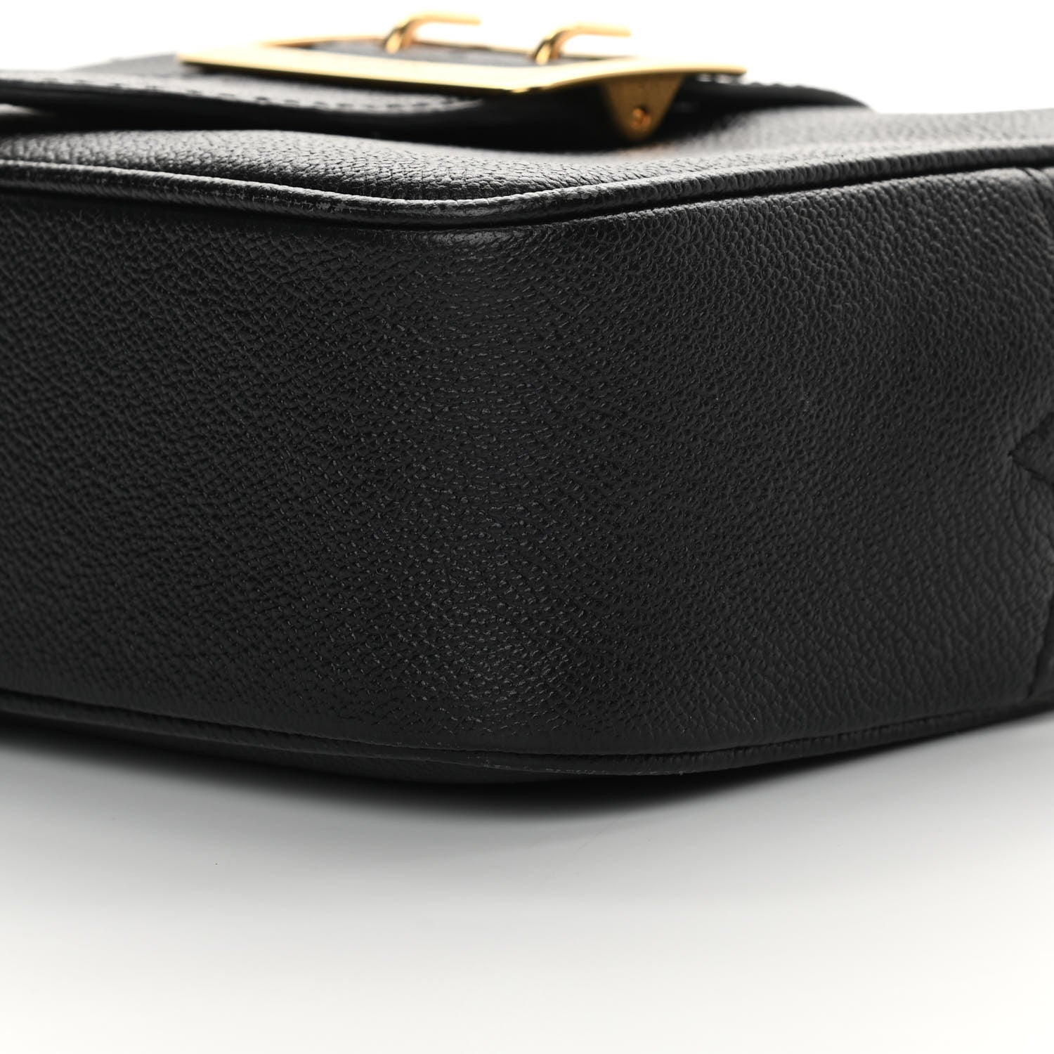 Burberry Soft Grain Calfskin Small Buckle Zip Bag Black 10 of 17