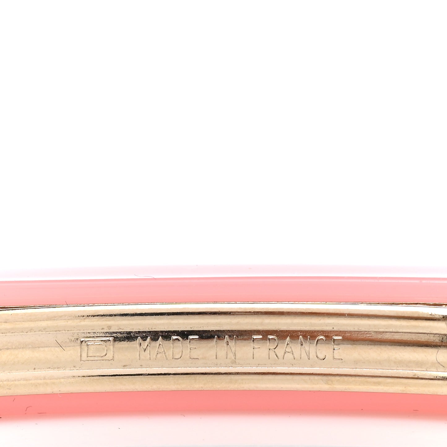 Resin Baguette CC Hair Clip Barrette Pink