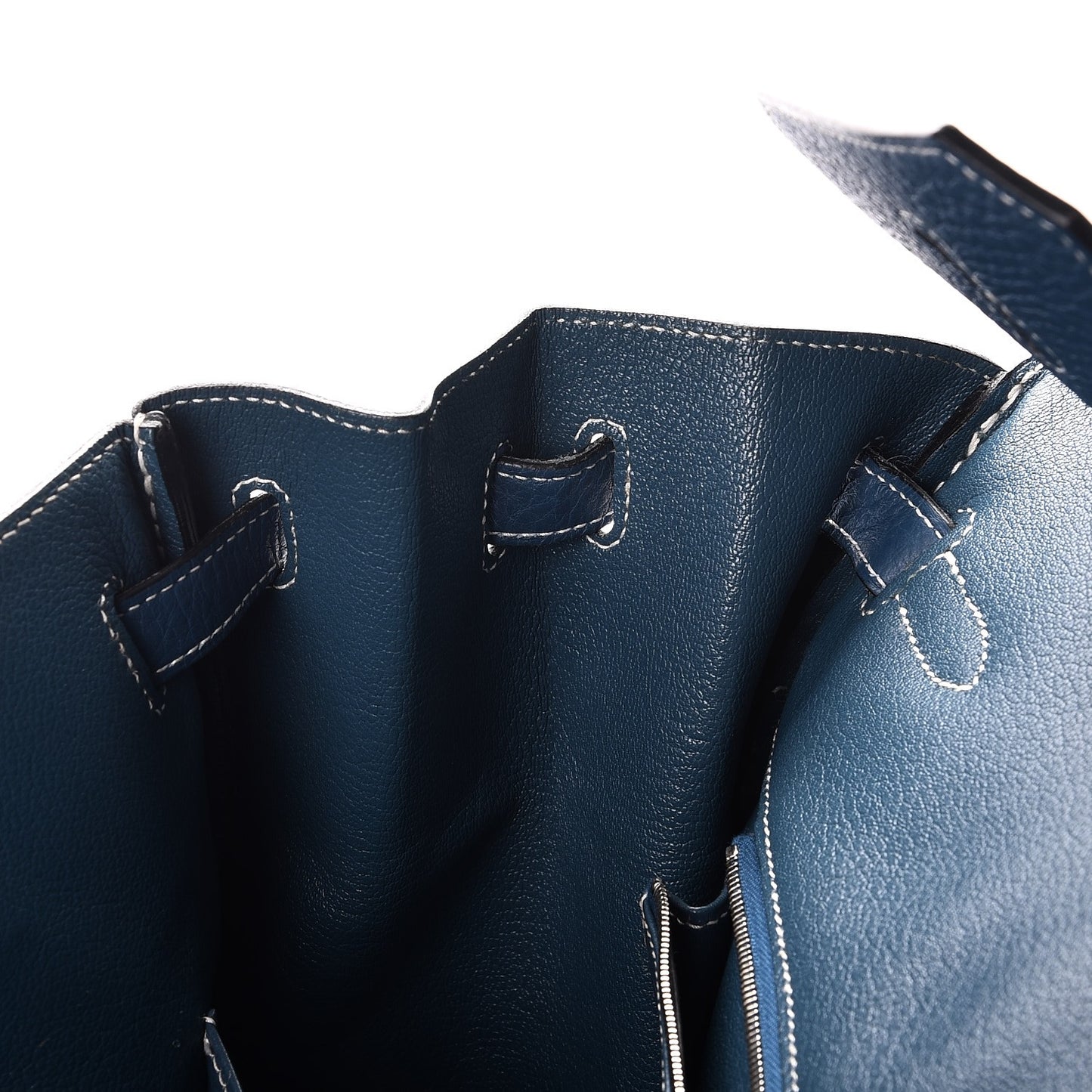 Taurillon Clemence Birkin 40 Bleu Thalassa
