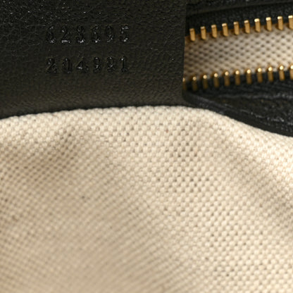 Gucci Calfskin Large Horsebit 1955 Tote Bag Black 7 of 10