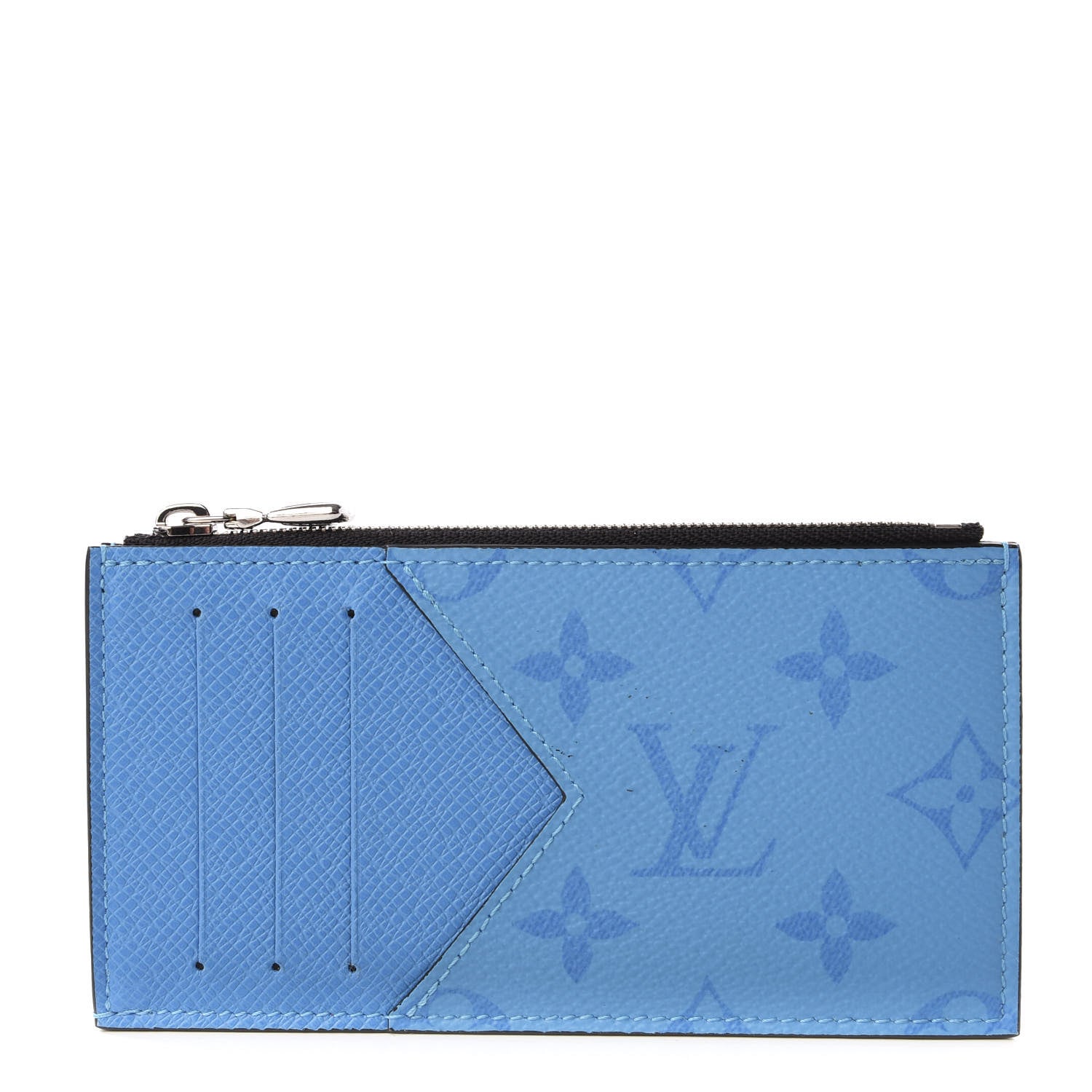 Louis Vuitton Taigarama Coin Card Holder Blue Lagoon 1 of 6