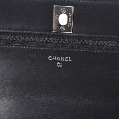Chanel Lambskin Quilted Trendy CC Wallet On Chain WOC Black 6 of 14