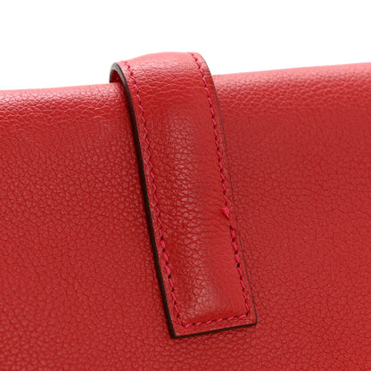 Hermes Evercolor Jige Elan 29 Clutch Rouge Casaque 11 of 11