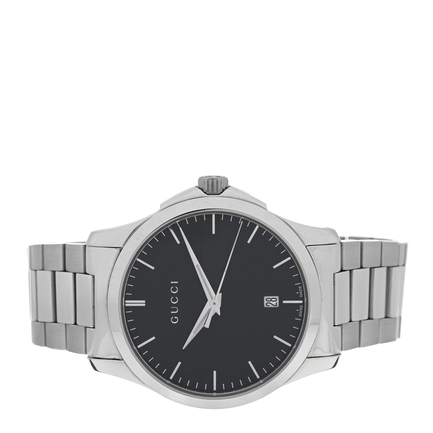 Gucci Stainless Steel 38mm G-Timeless Diamante Quartz Watch Black 2 of 5