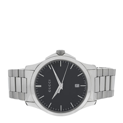 Gucci Stainless Steel 38mm G-Timeless Diamante Quartz Watch Black 2 of 5