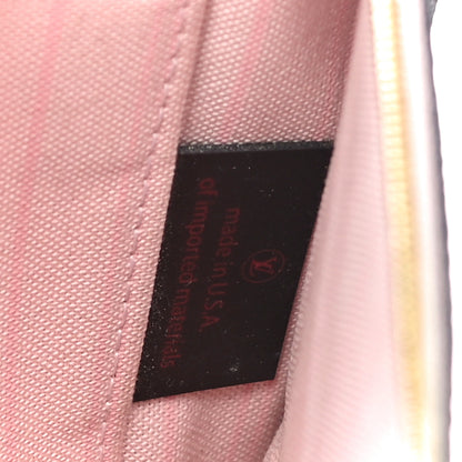 Louis Vuitton Damier Ebene Neverfull MM GM Pochette Rose Ballerine 8 of 13