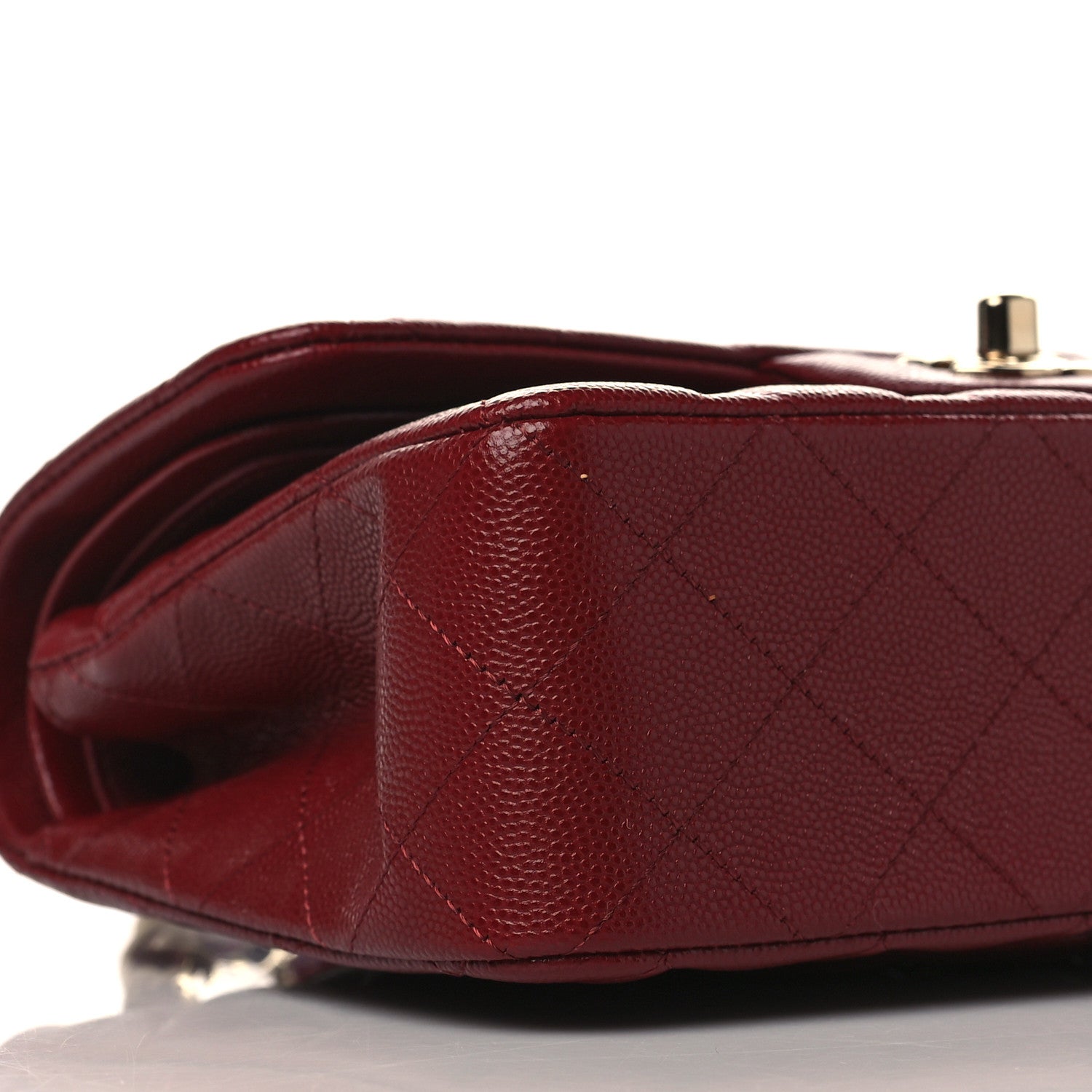 Chanel Caviar Quilted Small Double Flap Burgundy 8 of 10