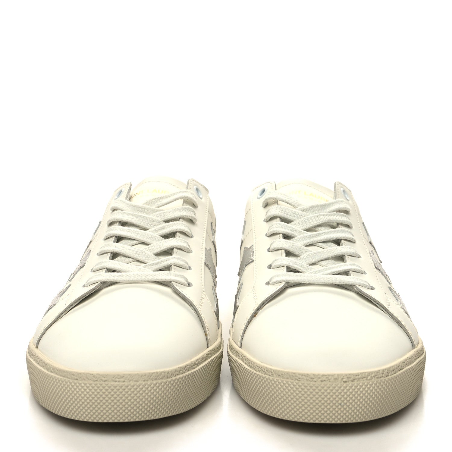 Saint Laurent Nappa Star Court Sneakers 41 Off White 2 of 9