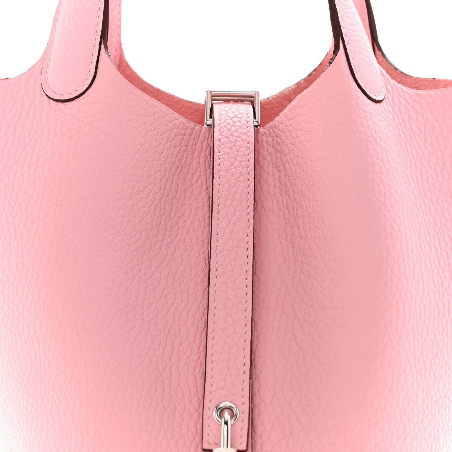 Hermes Taurillon Clemence Picotin Lock 18 PM Rose Sakura 8 of 11