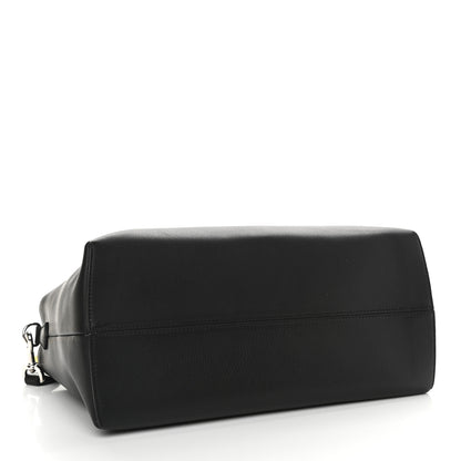 Fendi Vitello Dolce 4 Color Large By The Way Boston Bag Black Multicolor 3 of 8