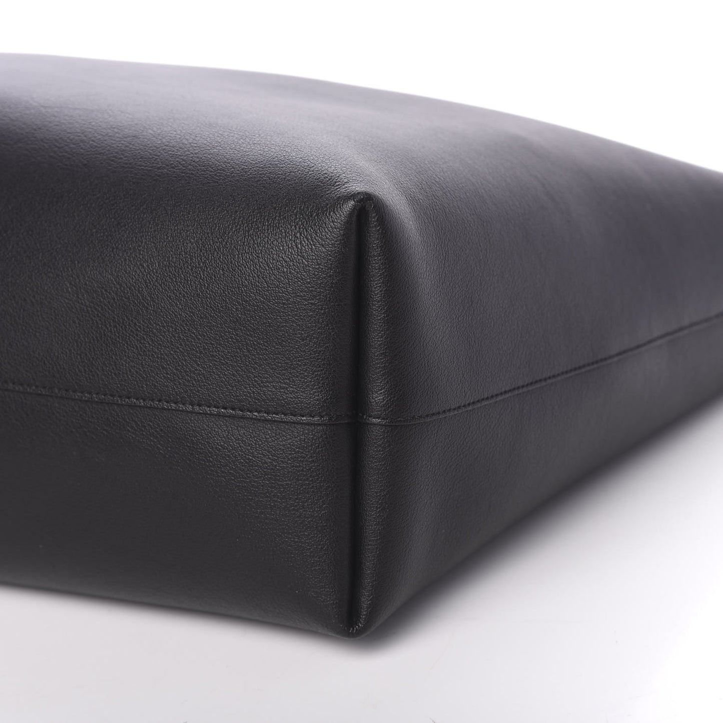 Calfskin Large Shopping Tote Black