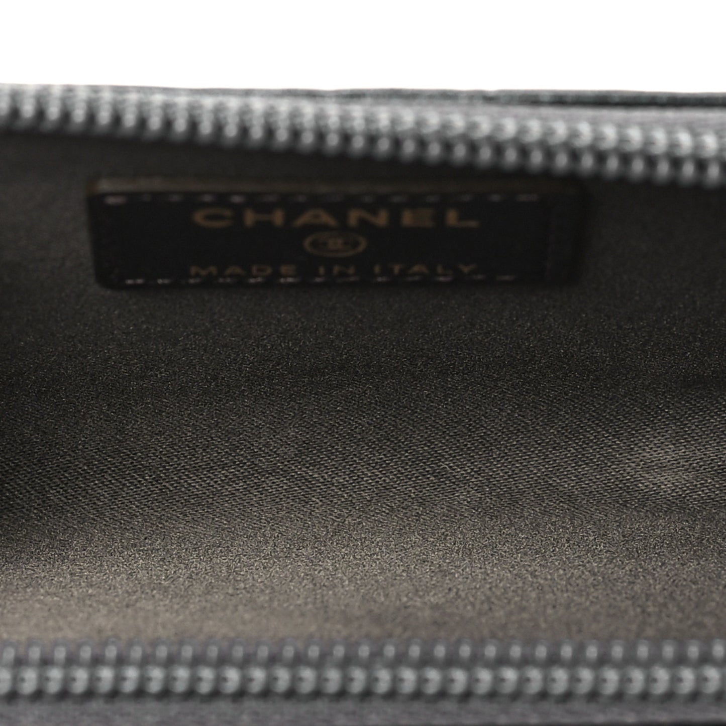 Lambskin Camellia Embossed Key Holder Case Black
