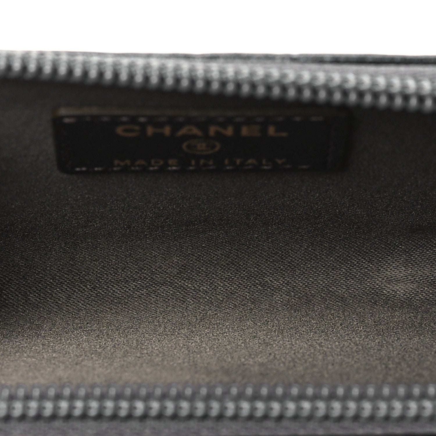 Chanel Lambskin Camellia Embossed Key Holder Case Black 5 of 8