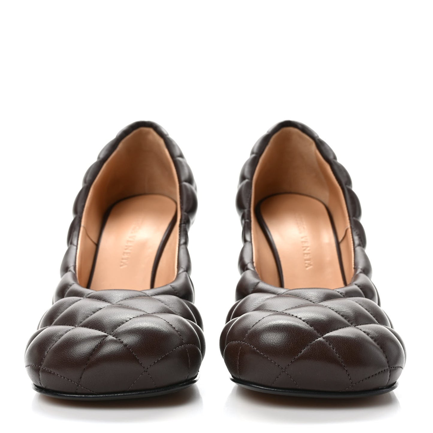 Nappa Matelasse Padded Dream Pumps 37 Chocolate