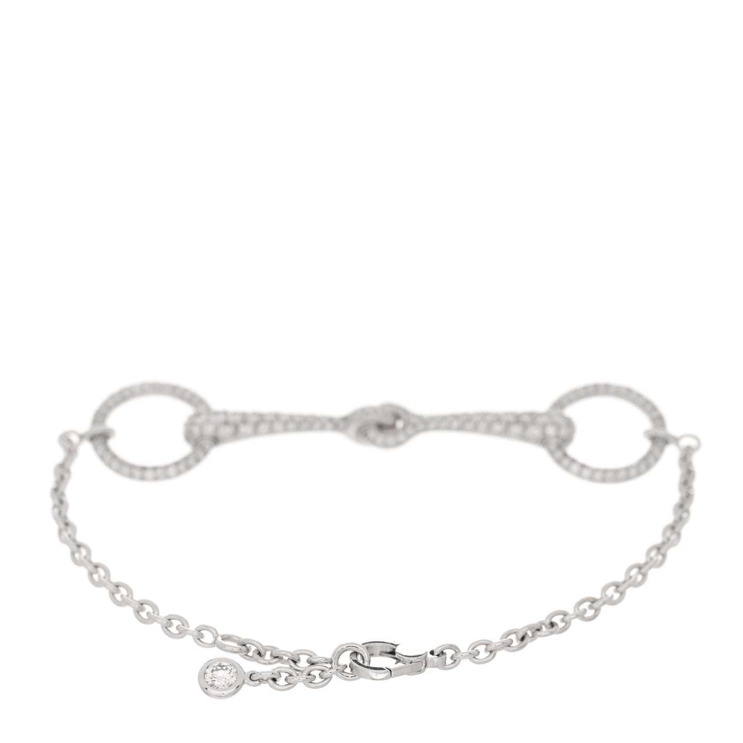 18K White Gold Diamond TPM Filet d'Or Bracelet SH