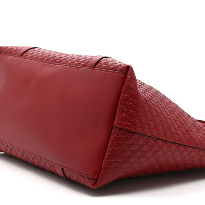 Gucci Soft Microguccissima Large Dome Satchel Red 11 of 11