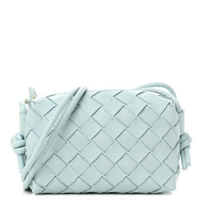 Bottega Veneta Nappa Intrecciato Candy Loop Camera Bag Teal Washed 1 of 10