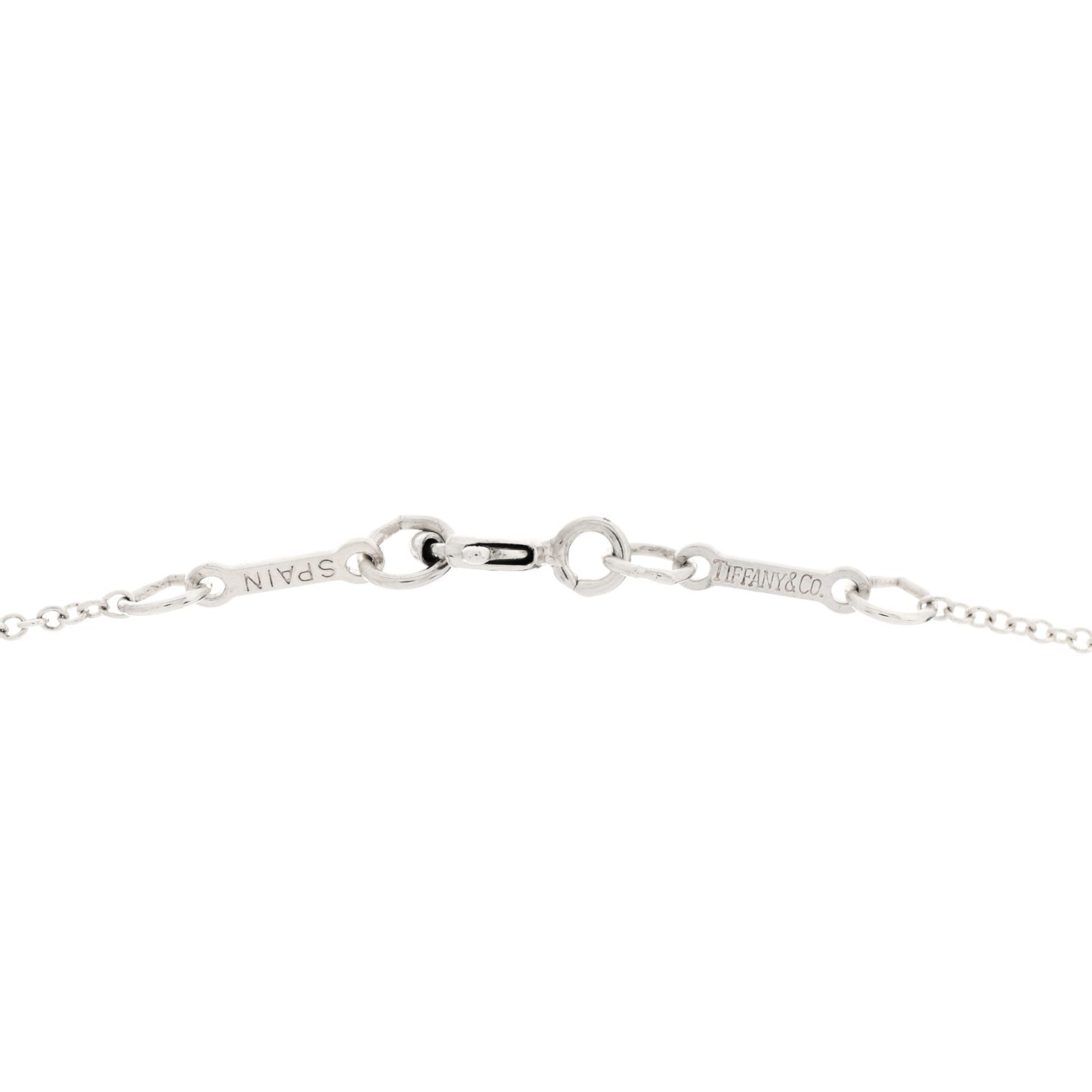 Sterling Silver 16mm Elsa Peretti Open Heart Pendant Necklace