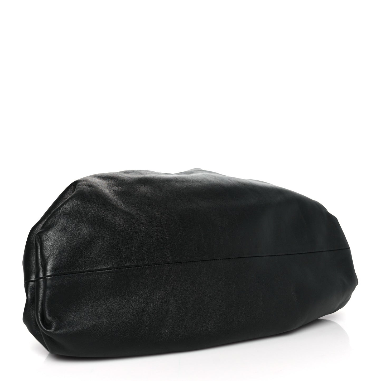 Smooth Butter Calf The Pouch Oversized Clutch Black