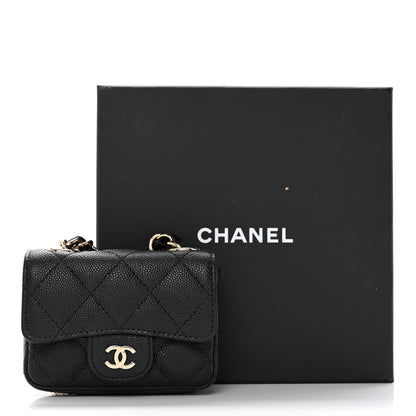 Chanel Caviar Quilted Mini Chain Belt Bag Black 9 of 9