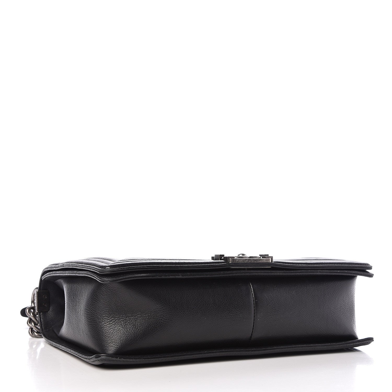 Chanel Calfskin Double Stitch Large Boy Flap Black 4 of 10