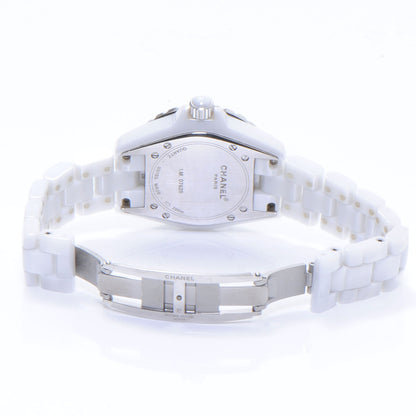 Chanel Stainless Steel Ceramic 33mm J12 Quartz Watch White 3 of 6