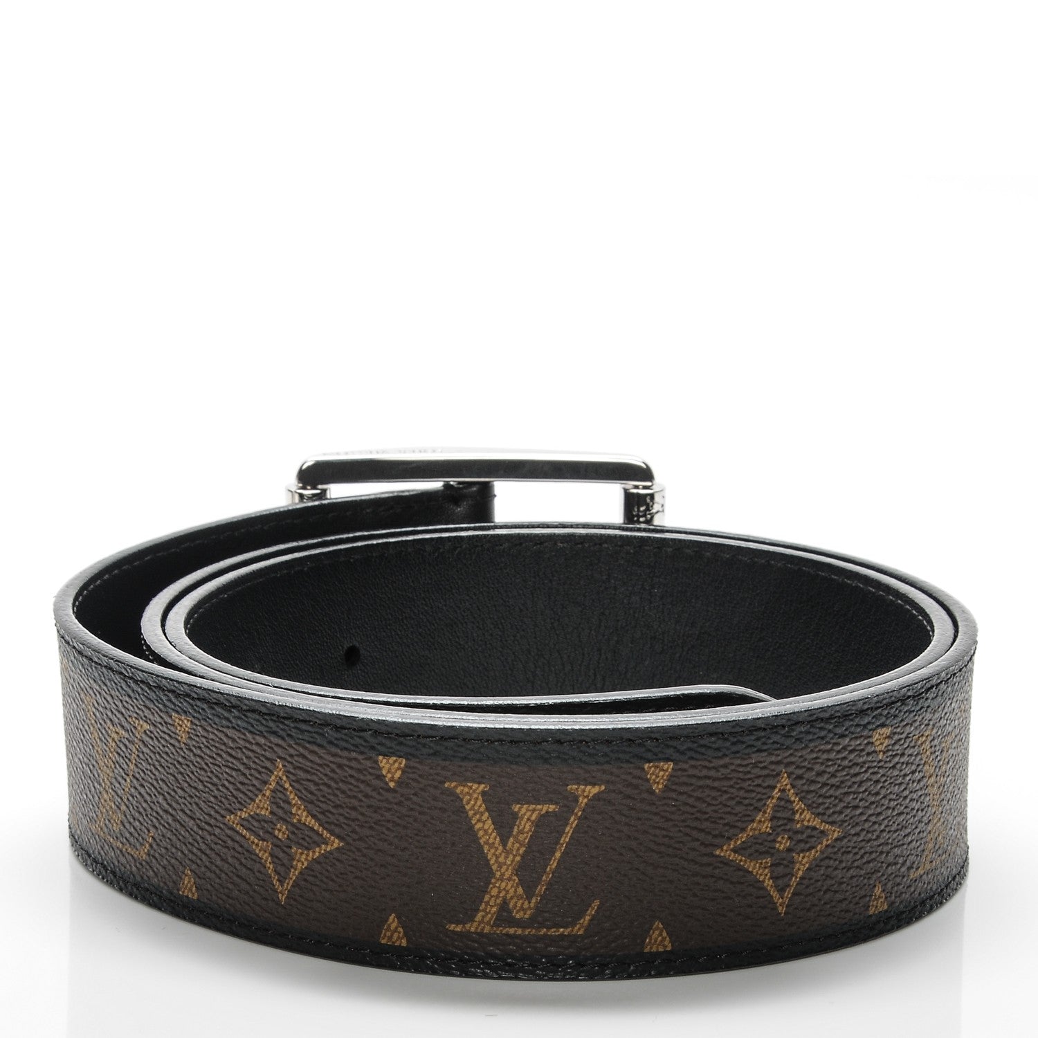 Louis Vuitton Mens Monogram Macassar Reverso 40mm Belt 95 38 3 of 5
